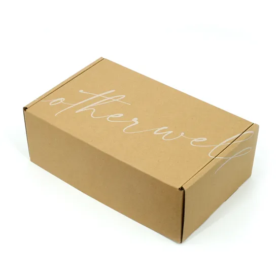 Custom Corrugated Box Recycled Kraft Paper Cardboard Shipping Box for Shoes Packaging