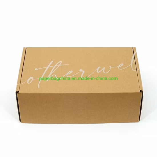 Custom Corrugated Box Recycled Kraft Paper Cardboard Shipping Box for Shoes Packaging
